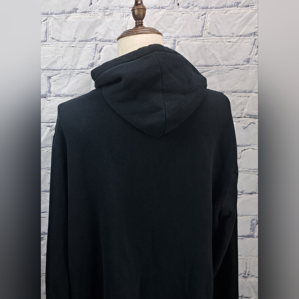 Polo Ralph Lauren Full Zip Sweater All Black Big Pony Flag Hoodie 2XL XXL 3XL - Picture 5 of 16